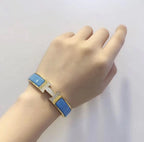 [Cyra]  H CLOUD BLAUES ARMBAND GOLD DIAMANT