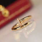 [Cyra]  JUSTE RING 2.65MM GOLD DIAMOND