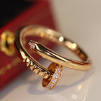 [Cyra]  JUSTE RING 2.65MM GOLD DIAMOND