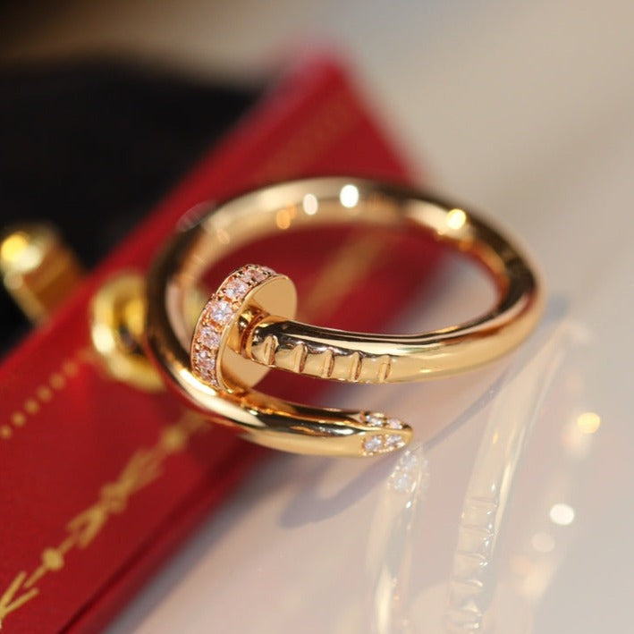 [Cyra]  JUSTE RING 2.65MM GOLD DIAMOND