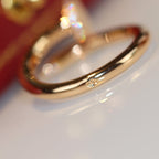 [Cyra]  JUSTE RING 2.65MM GOLD DIAMOND