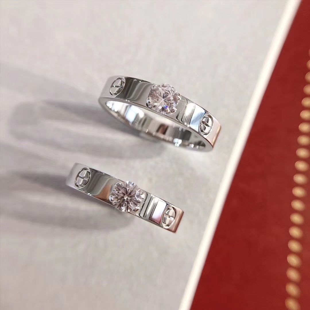 [Cyra]  LOVE RING 3.6MM 1 BIG DIAMOND