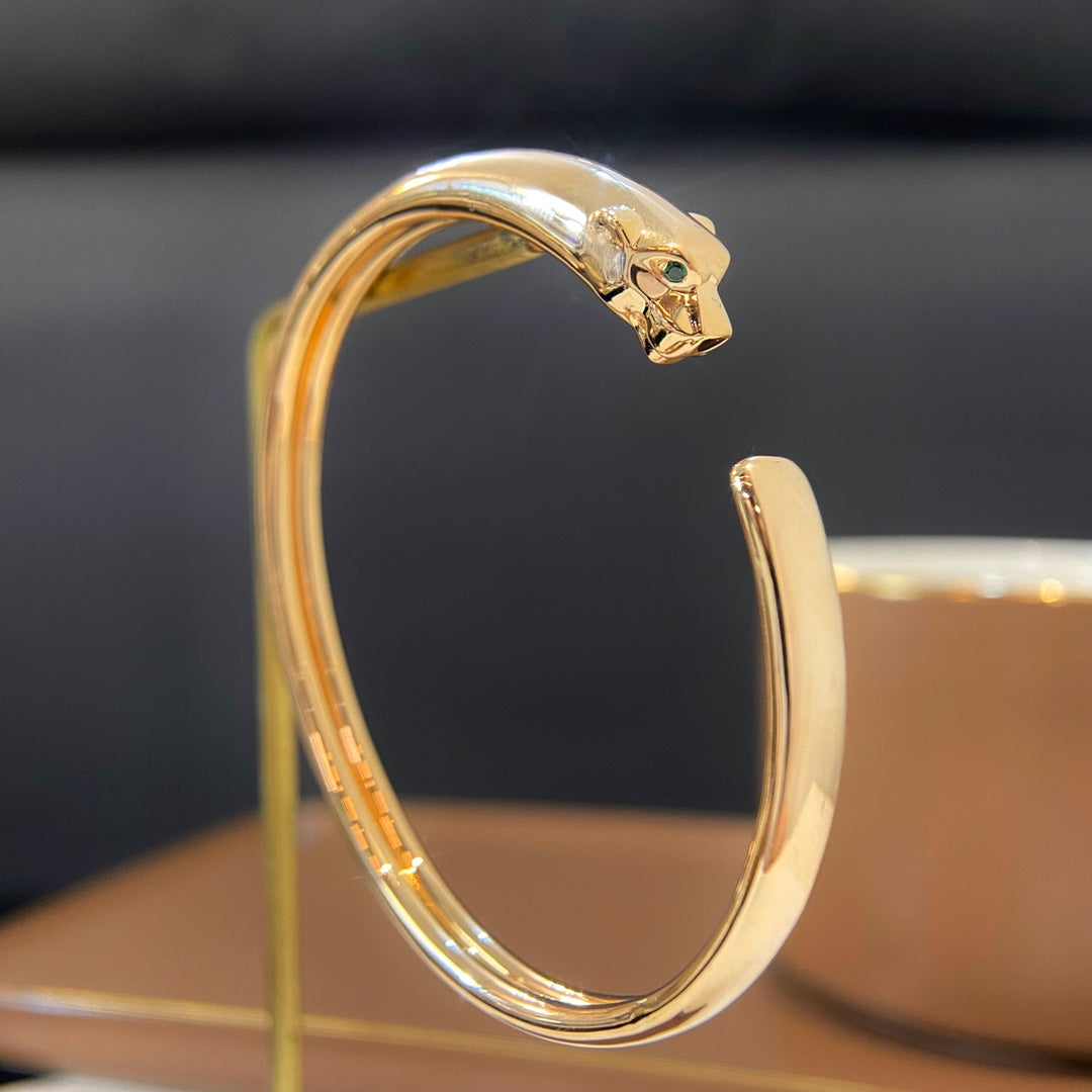 [Cyra]  PANTHERE GOLD OPEN BRACELET