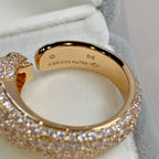 [Cyra]  PANTHERE PINK GOLD DIAMOND RING