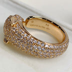 [Cyra]  PANTHERE PINK GOLD DIAMOND RING