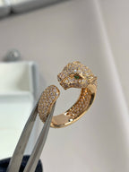 [Cyra]  PANTHERE PINK GOLD DIAMOND RING