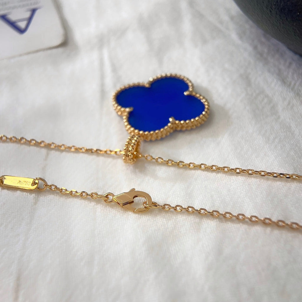 [Cyra] CLOVER 25MM HALSKETTE TÜRKIS ROSÉGOLD