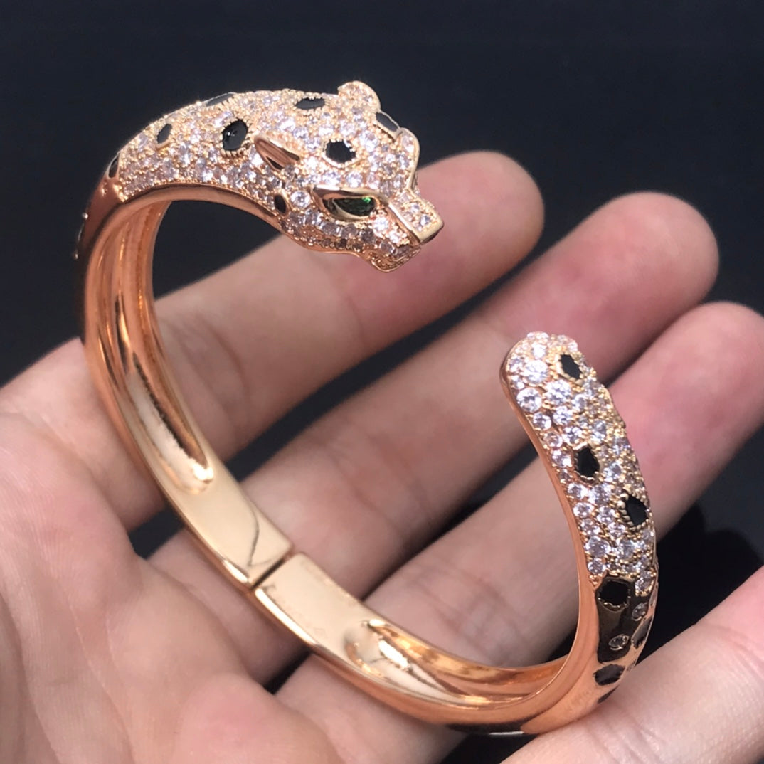 [Cyra]  PANTHERE BIG BRACELET DIAMONDS