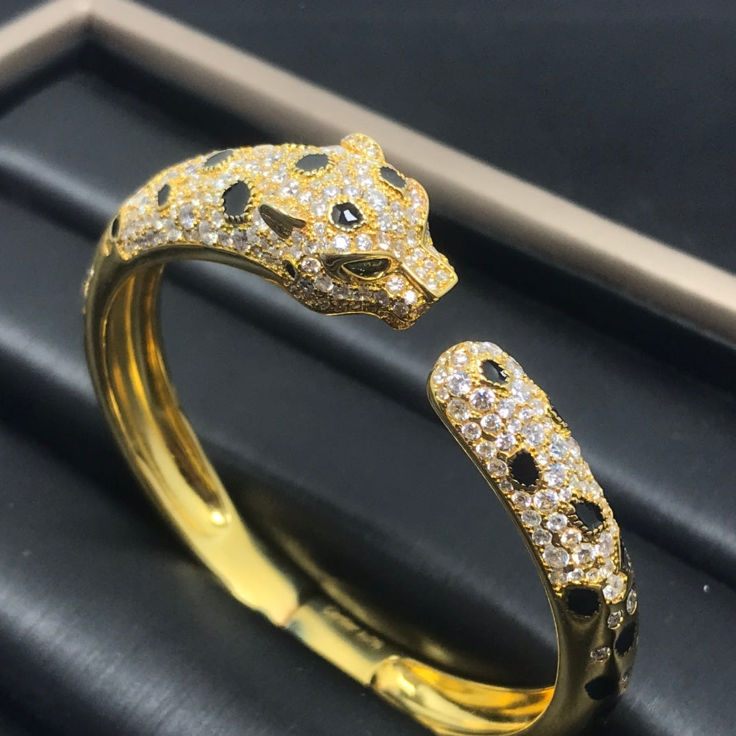 [Cyra]  PANTHERE BIG BRACELET DIAMONDS