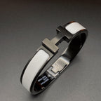[Cyra] H ARMBAND 12MM SCHWARZ WEISS KERAMIK