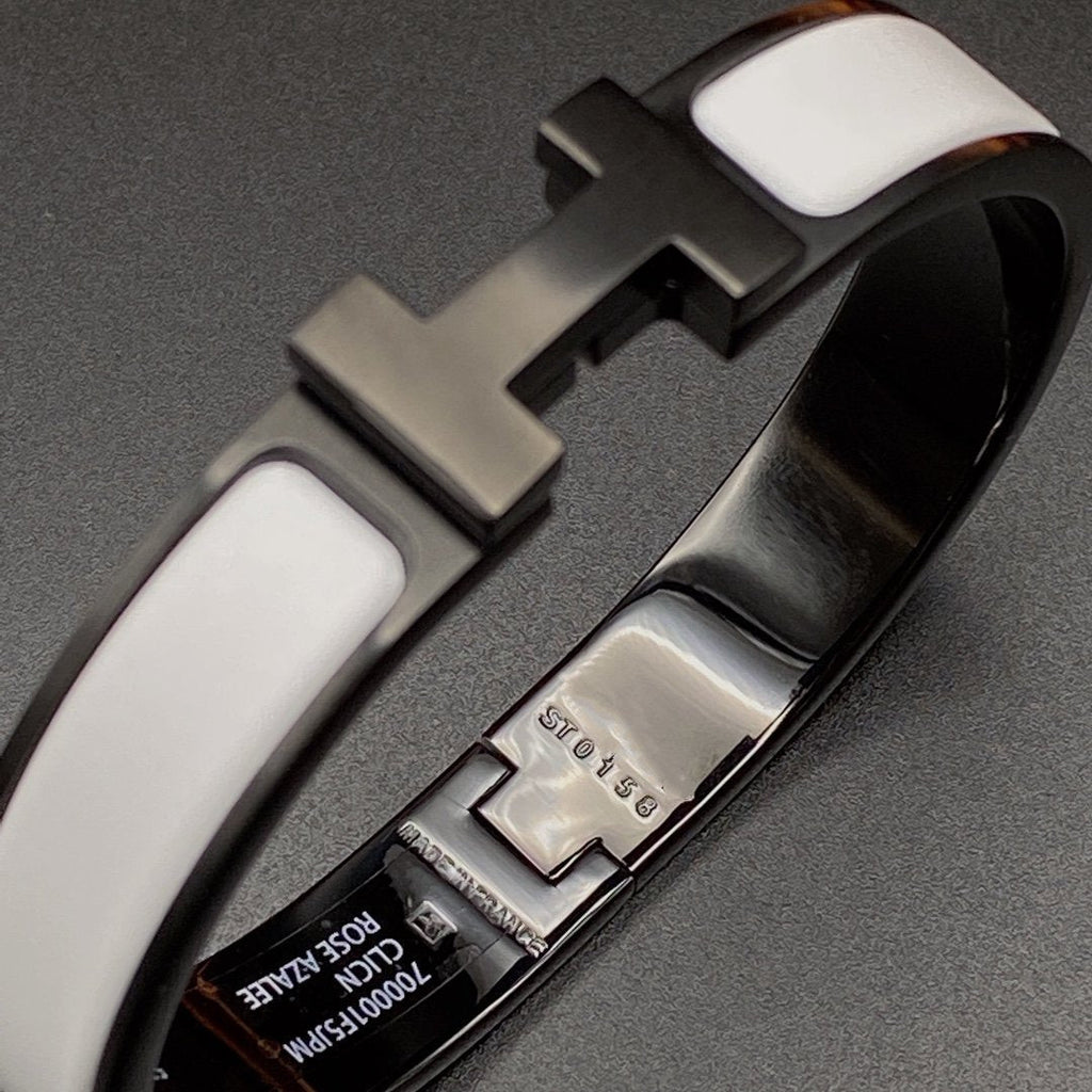 [Cyra] H ARMBAND 12MM SCHWARZ WEISS KERAMIK
