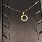 [Cyra]  TRINITY KETTE AUS SILBER UND ROSÉGOLD