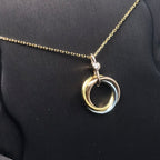 [Cyra]  TRINITY KETTE AUS SILBER UND ROSÉGOLD