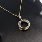 [Cyra]  TRINITY KETTE AUS SILBER UND ROSÉGOLD