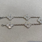 [Cyra]  New  CLOVER 5 MOTIF FULL DIAMOND BRACELET COLLECTION