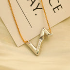 [Cyra]  VOLT SILVER DIAMOND PEDANT NECKLACE