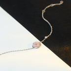 [Cyra] SONNENMOTIV ROSA PERLMUTT SILBERARMBAND