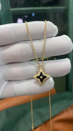 [Cyra] STERN-ANHÄNGER ROSÉGOLD DIAMANT-HALSKETTE