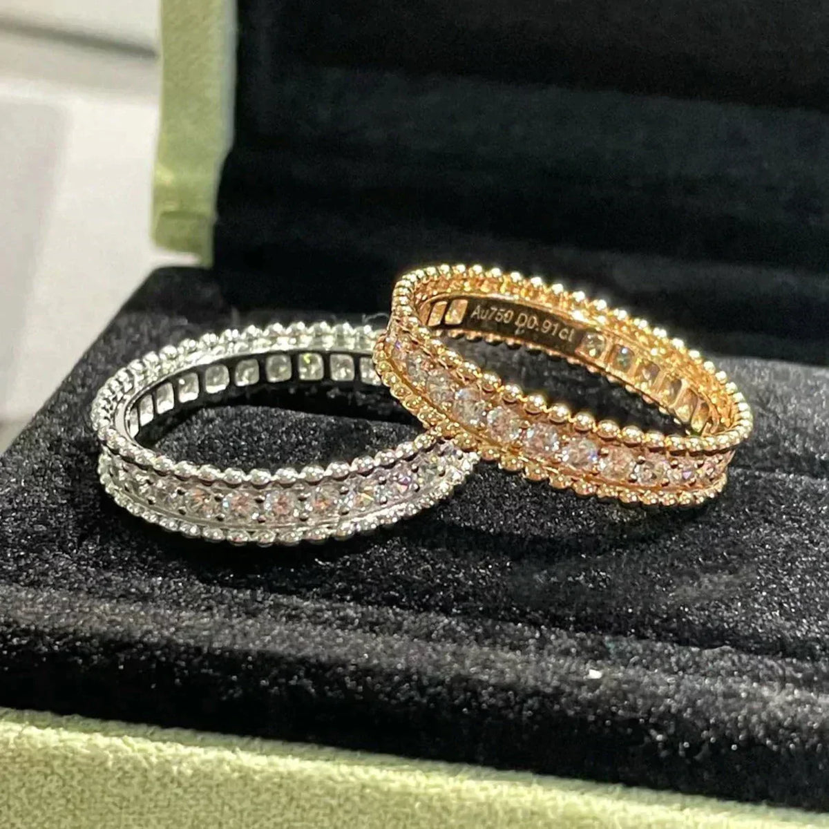 [Cyra]  PERLEE DIAMOND ROSE GOLD RING