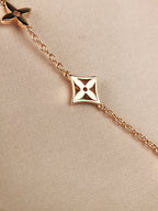 [Cyra]  STAR AND SUN 7 MOTIFS GOLD BRACELET