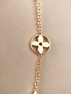 [Cyra]  STAR AND SUN 7 MOTIFS GOLD BRACELET