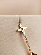 [Cyra]  STAR AND SUN 7 MOTIFS GOLD BRACELET