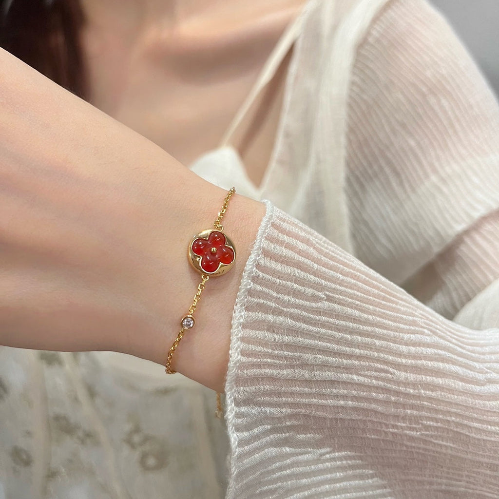 [Cyra] SONNEN-ANHÄNGER KARNELIAN-ARMBAND