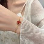 [Cyra] SONNEN-ANHÄNGER KARNELIAN-ARMBAND