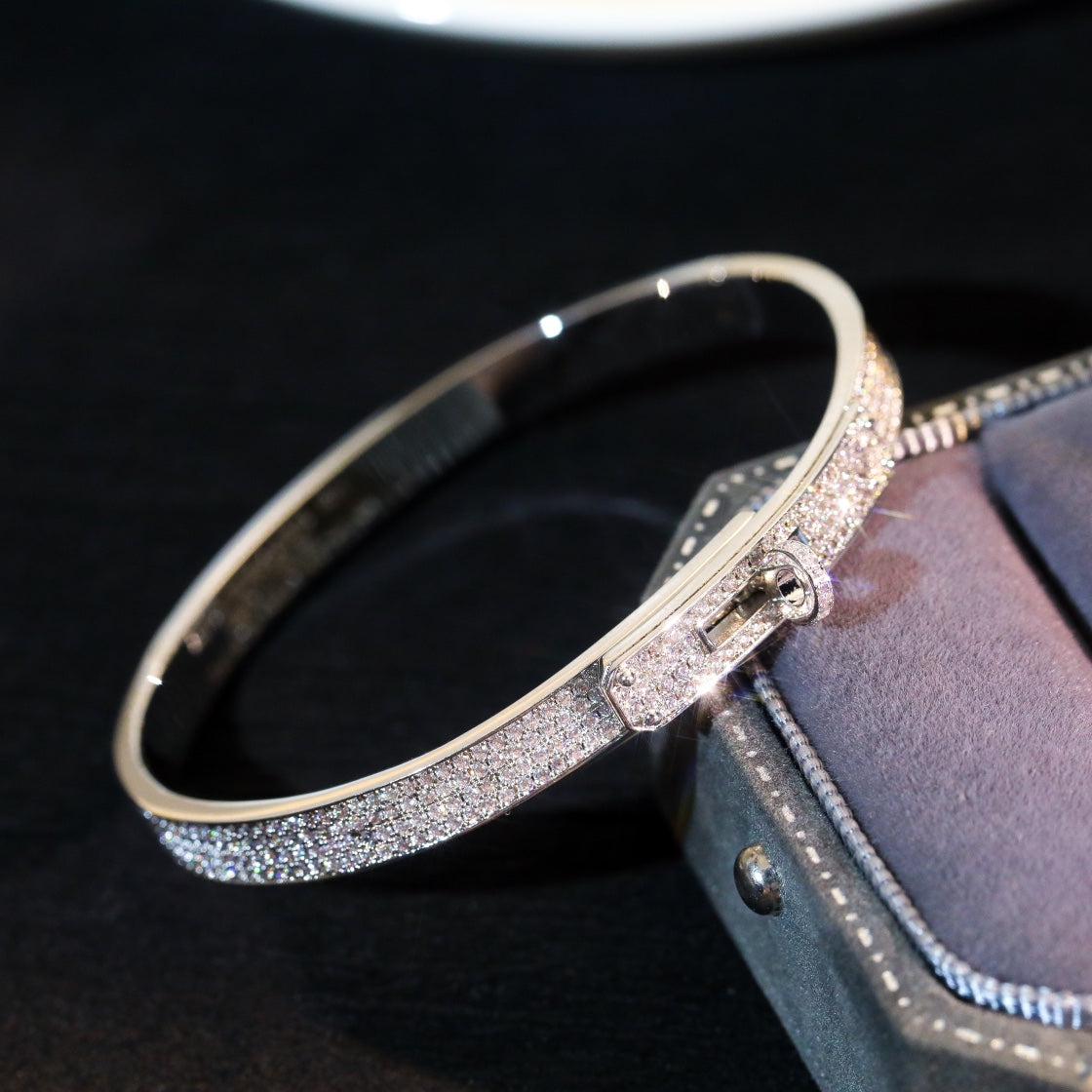 [Cyra]  KELLY BRACELET DIAMOND PAVED