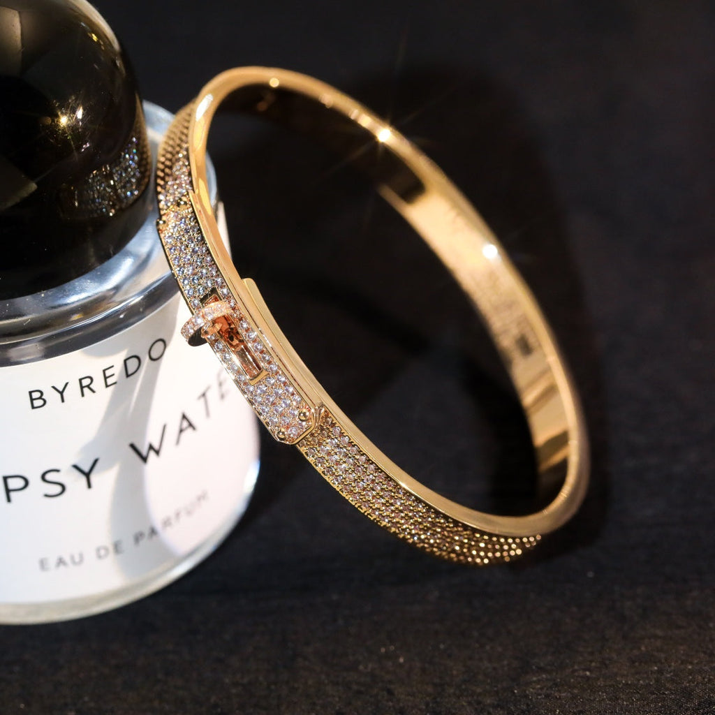 [Cyra]  KELLY BRACELET DIAMOND PAVED