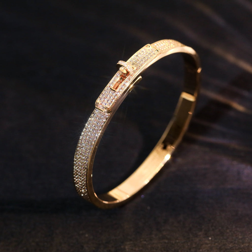 [Cyra]  KELLY BRACELET DIAMOND PAVED