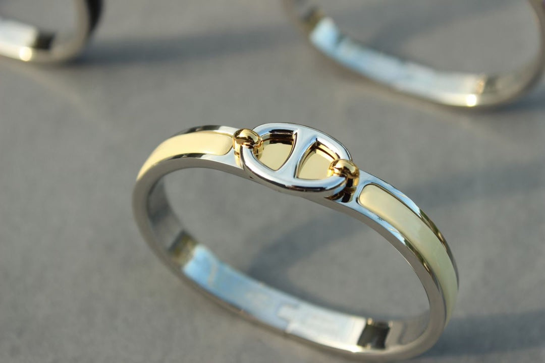 [Cyra]  CLIC CHAINE SILVER BRACELET