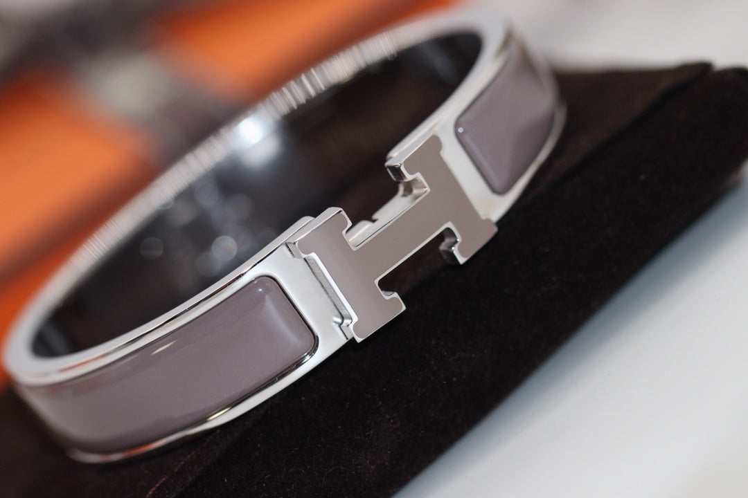 [Cyra]  H BRACELET 12MM BROWN