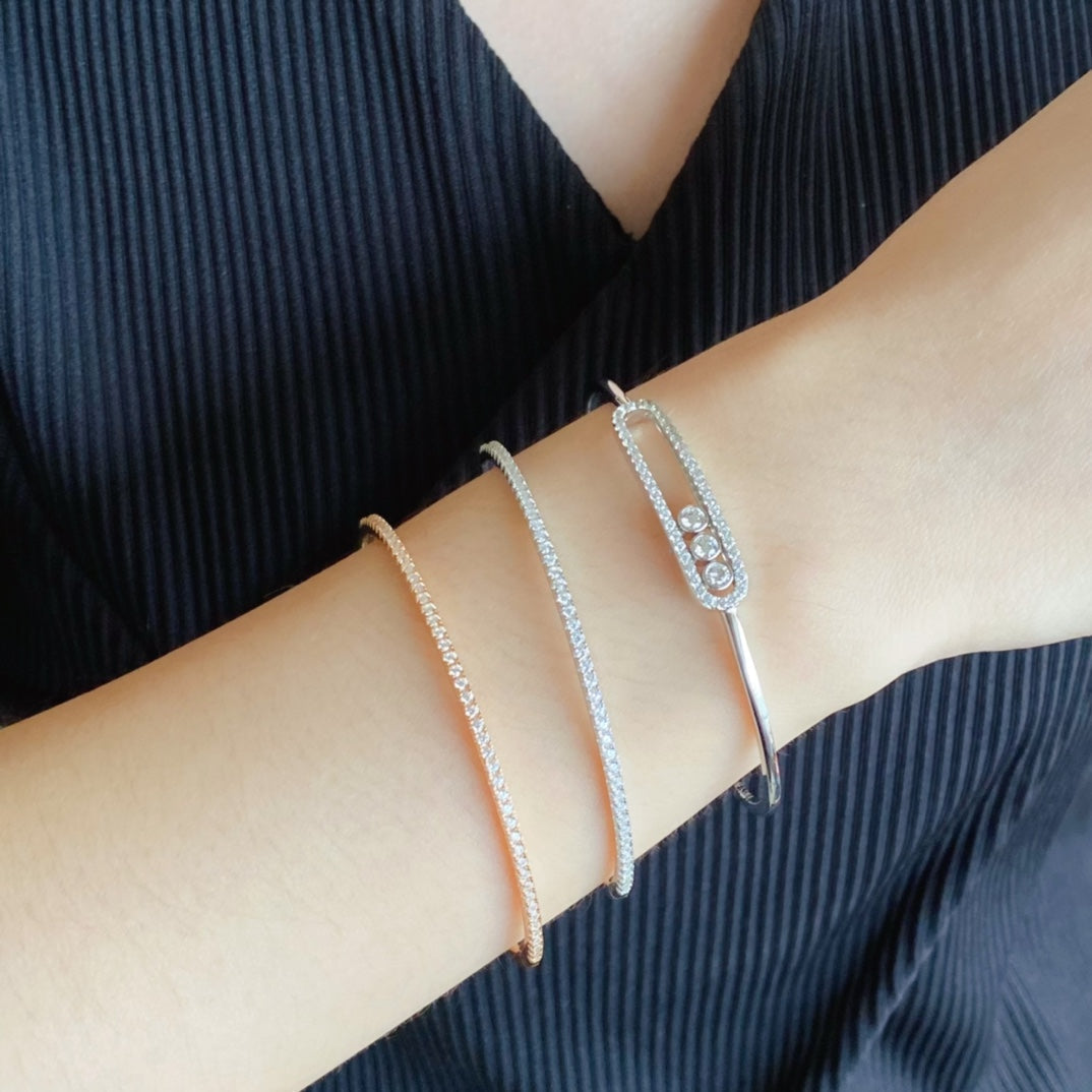 [Cyra]  MINI-DIAMANT-TENNISARMBAND