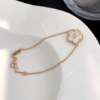 [Cyra]  LUCKY SPRING ROSE GOLD MOP BRACELET