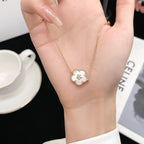 [Cyra]  LUCKY SPRING ROSE GOLD MOP BRACELET