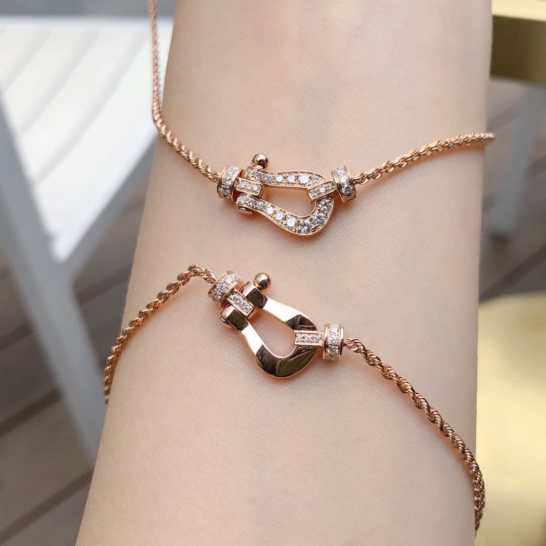 [Cyra]  FORCE 10 PINK GOLD DIAMOND NECKLACE