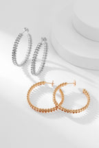 [Cyra]  CLASH HOOP EARRINGS