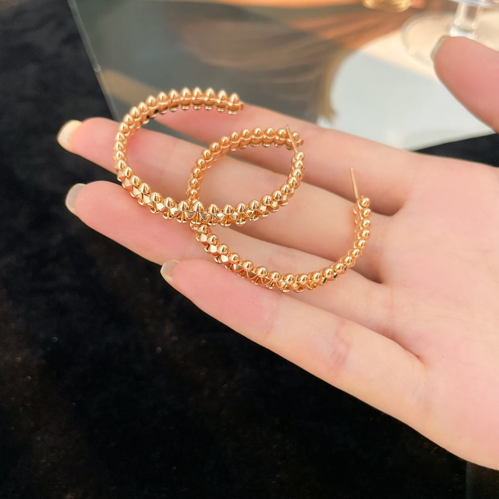 [Cyra]  CLASH HOOP EARRINGS