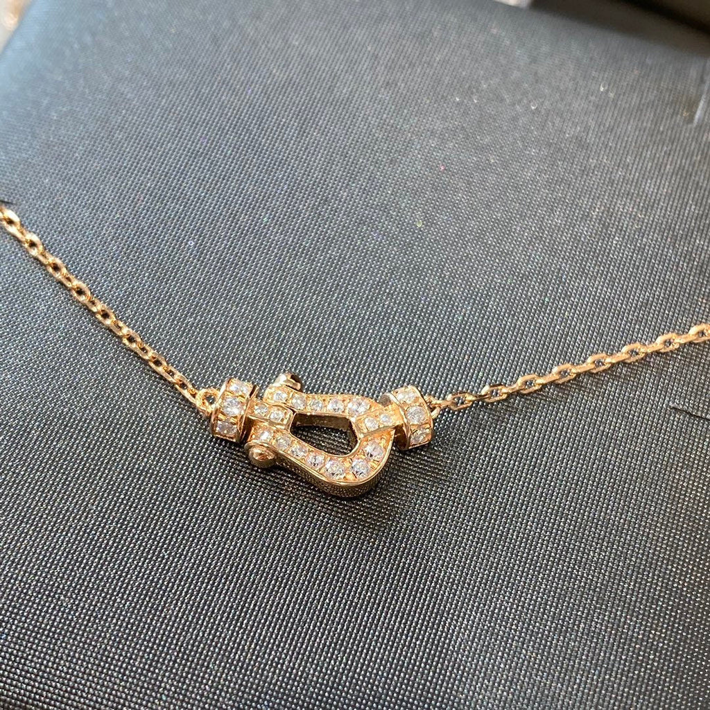 [Cyra]  FORCE 10 DIAMANT-HALSKETTE AUS ROSÉGOLD MINI-MODELL