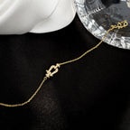 [Cyra]  FORCE 10 FULL DIAMOND BUCKLE CHAIN LINK MINI MODEL