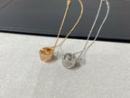 [Cyra]  LIENS EVIDENCE DIAMOND PAVED NECKLACE