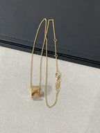 [Cyra]  LIENS EVIDENCE DIAMOND PAVED NECKLACE