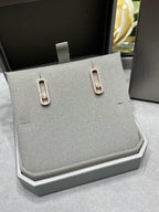 [Cyra] MOVE UNO STUD DIAMOND PAVED EARRINGS