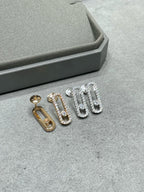 [Cyra] MOVE UNO STUD DIAMOND PAVED EARRINGS