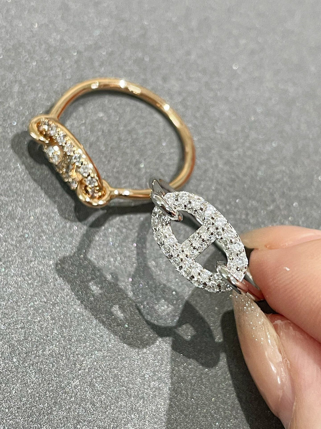 [Cyra]  RONDE SMALL DIAMOND RING