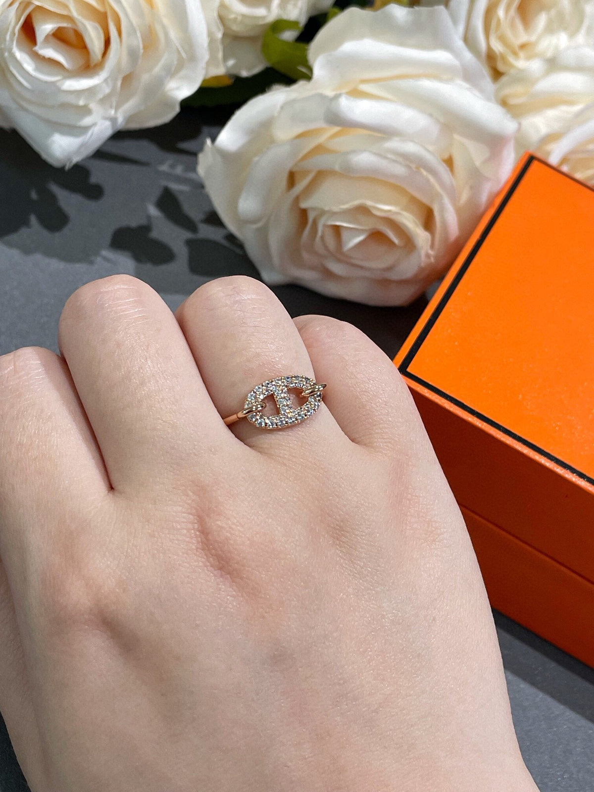 [Cyra]  RONDE SMALL DIAMOND RING