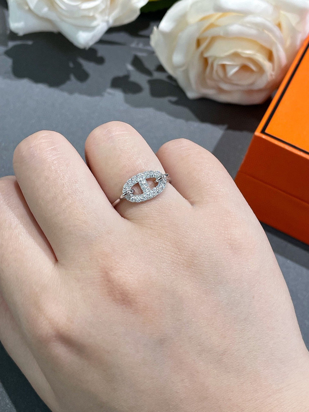 [Cyra]  RONDE SMALL DIAMOND RING