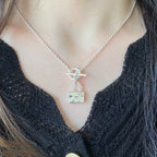 [Cyra]  CONSTANCE PEDANT SILVER NECKLACE