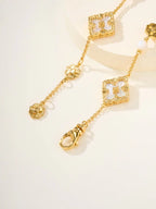 [Cyra] B.C.L EMAILLIERTES Drei-Blumen-Armband (Trompete)